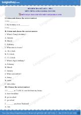 Đề thi giữa kì 1 Tiếng Anh 4 Global Success - Đề số 4